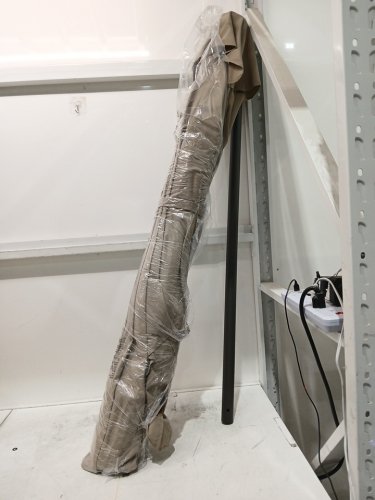 c-hopetree rectangular umbrella with led lights - 6.5ft x 10ft - taupe (model: cpuled02taupe-ca) image 3