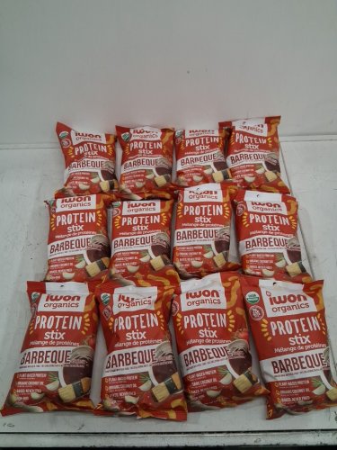 12PK *EXPIRED* Iwon Organics Protein Stix Snack - 5OZ Each - Mesquite BBQ Barbeque image 3