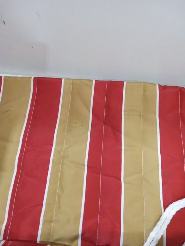 american modern outdoor quilted hammock - 144" x 55" - 450lbs max - red/brown (model: hmqfh008) image 4