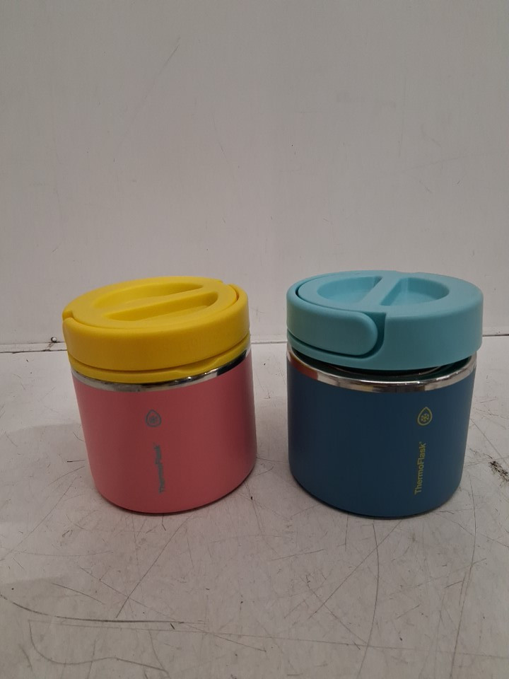 2pk thermoflask insulated food jars - 20 oz - ASSORTED (PINK/BLUE/WHITE) (model: 1759351) image 2