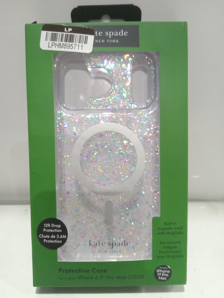 Kate spade new york protective MagSafe case for iPhone 6.9" Pro Max (2025)  - Clear Sparkles (Model: KS057874-05) image 2