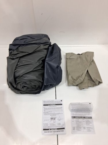 INTEX DURA-BEAM PLUS SELF-INFLATING/DEFLATING AIR MATTRESS WITH BUILT-IN PILLOW AIR PUMP AND CARRYING BAG - QUEEN - 16.5" X 60" X 80" - NAVY BLUE (MODEL: ‎64123ED) image 3
