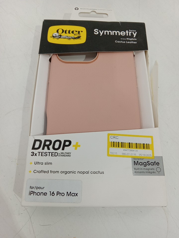 OtterBox Symmetry Series Cactus Leather iPhone 16 PRO MAX FOR MagSafe - Ballet Blush Pink image 2
