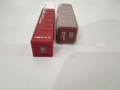 2pc maybelline lip products - 5ml / 3.4g - superstay matte liquid lipstick / Moisturizing Serum Matte Lipstick - 20 pioneer / hold the door 006 image 3