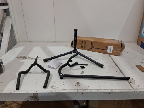 GLEAM ADJUSTABLE FOLDING GUITAR STAND - BLACK (MODEL: CG-4) image 2