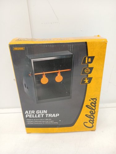 Air Gun Pellet Trap Target - Black/Orange image 2