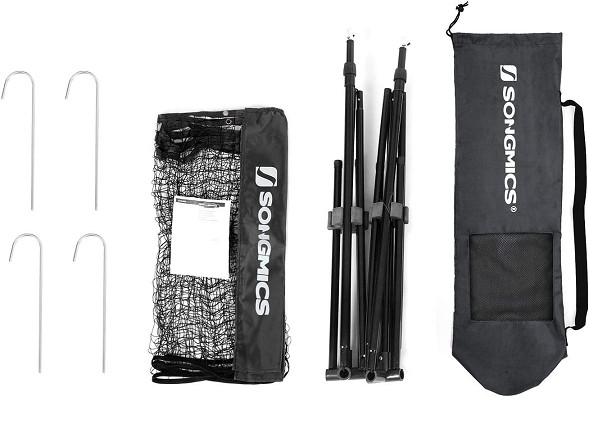 SONGMICS ADJUSTABLE TENNIS/BADMINTON NET & STAND - BLACK (MODEL: SYQ300HV1) image 2