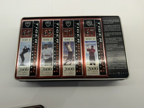 COMPLETE SET OF 4 Tiger Woods Collector Series Tin Box Golf Balls 2000-2001 (TINS 1,2,3,4) image 3