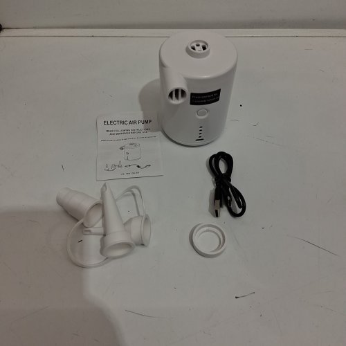 TECHSHARE rechargeable portable air pump - WHITE (model: LQ-168) image 3