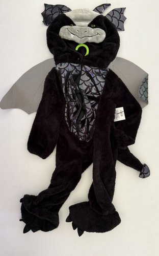 TODDLER ONE PIECE DARKNESS DRAGON COSTUME - 2T - BLACK image 2