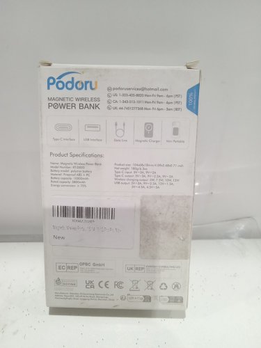 podoru MAGSAFE wireless power bank - 5W/7.5W/10W/15W - 10000mah - black (model: kt-d003) image 4