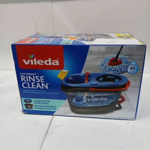 vileda easywring rinseclean spin mop & bucket system bucket only - blue/grey (model: 168467) image 2