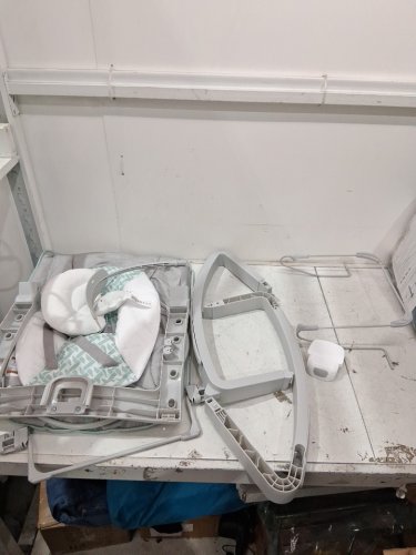 Ingenuity 3-in-1 Keep Cozy Grow with Me Vibrating Baby Bouncer, rocker & chair - 40lbs capacity - weaver theme grey/white/green (model: ‎12428) image 3