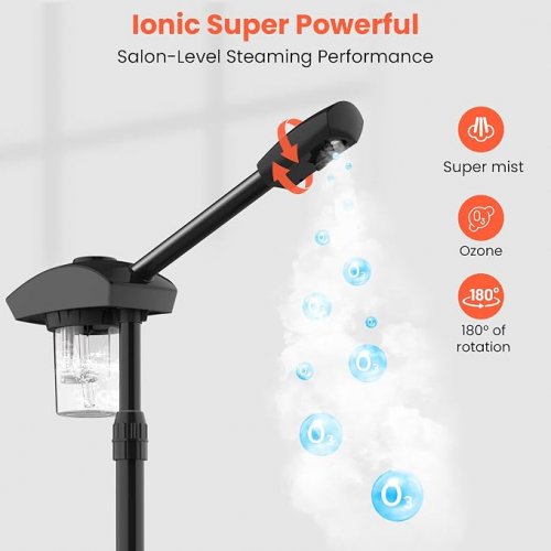 TASALON PROFESSIONAL Ionic Facial steamer for hydration and deep cleaning (model: JY-20B) image 3