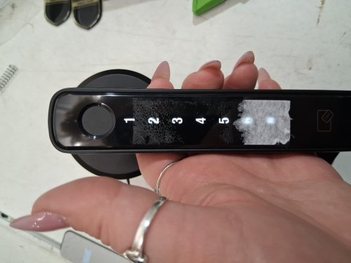 SMART FINGERPRINT Smart Door ENTRY Lock HANDLES - BLACK image 2