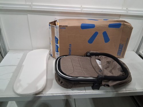 UPPAbaby Bassinet V3 - Compatible with Vista, Cruz, Ridge Strollers - 20lbs max - Declan Oat Mélange/black (model: 0903-bas-na) image 2