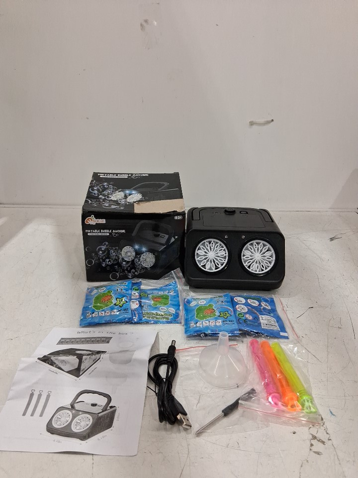 WELL WITH YOU AUTOMATIC PORTABLE BUBBLE MACHINE - BLACK image 2