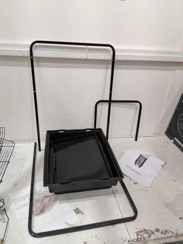 hbc bird cage with wheels - 64" - black (model: hcb-bc129-black) image 4