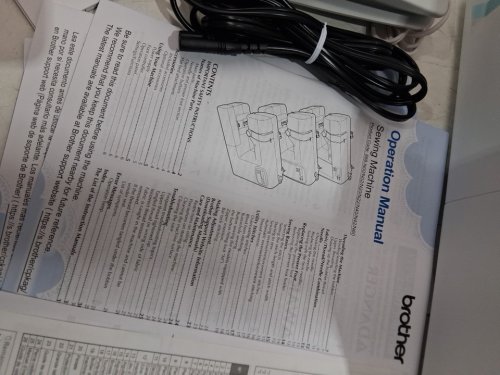 Brother computerised 70 stitch Sewing & Quilting Machine with lcd display, hard cover & extension table - White (Model: CS7000X) image 4