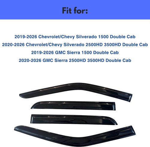 IG Window Visors rain guard - for select makes and modes - black image 2