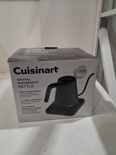 CUISINART ELECTRIC GOOSENECK KETTLE with DIGITAL TOUCHPAD - 1L - MATTE BLACK (MODEL#: GK-1C) image 2