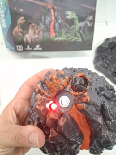 12PC Volcano Set with 9 Realistic Dinosaur Action Figures image 4
