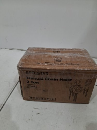 SPECSTAR Manual Hand Chain Block Hoist with 2 Hooks and 10FT Chain - 2 ton capacity - red (model:‎VH829US-RE) image 2
