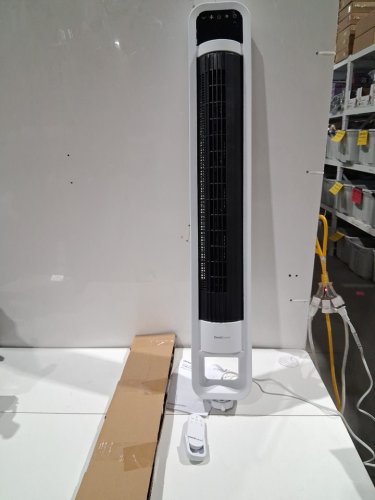 omnibreeze premium 38" Rotating tower fan with wifi CONTROL, 5-SPEEDS & REMOTE - white/BLACK (model: 5333021/dc2313r-g) image 3