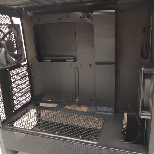 NZXT H5 FLOW Mid-Tower ATX PC Gaming Case with High-Airflow Mesh Front Panel, Tempered Glass Side Panel, Smart Cable Management System, USB-C and Supports Liquid Cooling Radiators - Black (mODEL:CC-H52FB-01) image 8