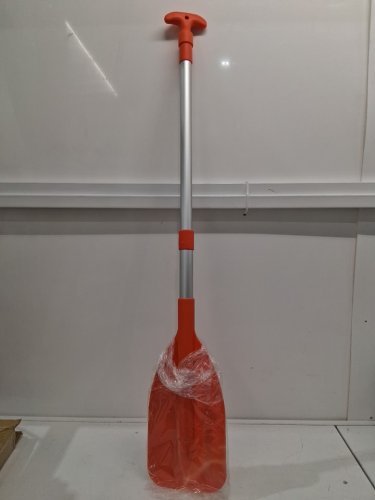 emergency high vis telescoping boat oar with hook - orange image 3