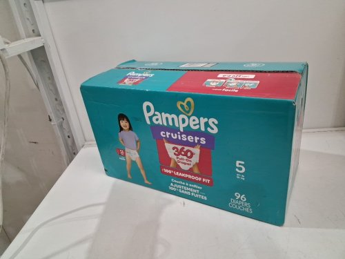 96PK PAMPERS PULL ON CRUISERS 360° 100% leakproof DISPOSABLE BABY DIAPERS - SIZE 5 (27LBS+) image 2