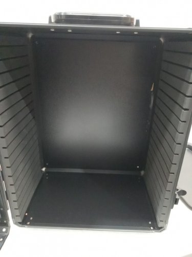 6 tray aluminum alloy display and transport case for action figures - 17" x 14" x 10" - black image 6