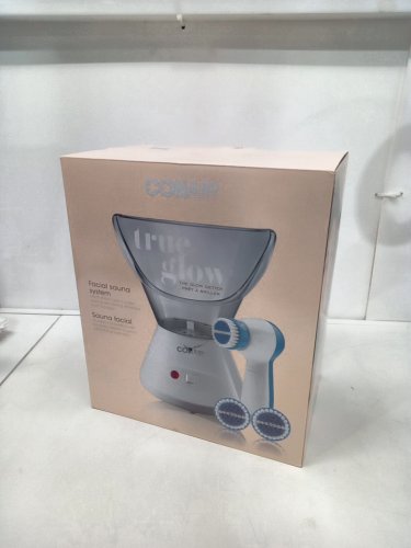 2pc CONAIR TRUE GLOW FACIAL SAUNA with facial scrubber  - WHITE/grey- (MODEL - 1654386) image 4