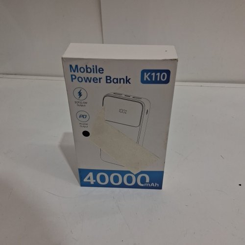 SAIKATI Portable Power Bank Charger with 2 Built-in Output Cables - 40000mah - 22.5w charging - black (MODEL:k110) image 2