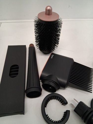 6PC DYSON i.d curly + coily airwrap multi styler and hair dryer with bluetooth - amber silk ( model: hs08) image 8
