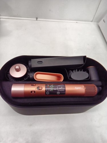 6PC DYSON i.d curly + coily airwrap multi styler and hair dryer with bluetooth - amber silk ( model: hs08) image 10