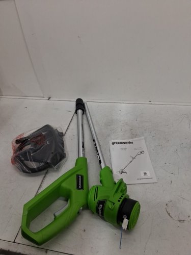 Greenworks *tool only* Cordless String Trimmer with adjustable handle - compatible with 40V greenworks battery - *tool only* - 12"- green/black (Model: stf309) image 2