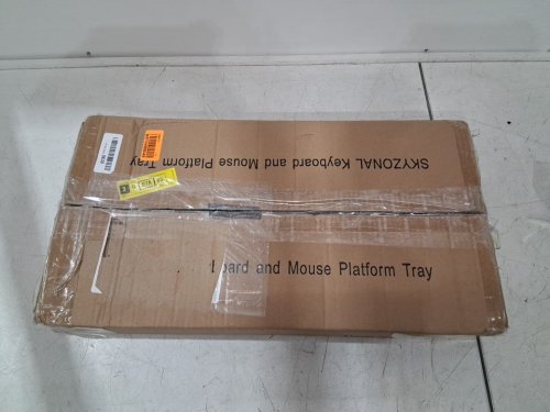 skyzonal keyboard and mouse under desk slide out platform tray-20.86"x10.63" -black (model:	‎KETR-S26) image 4
