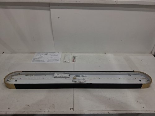 Genoci Dimmable Rectangle Celling Light with Integrated LED and Remote - 48" x 6.3" - 3000K - 6500K - Black/Gold (Model:YH2018-120BG) image 2
