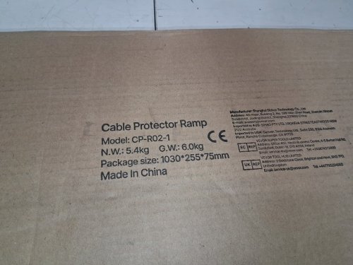 cable / hose protector ramp with flip open top cover - 39" x 10" - black/yellow (model : cp-r02-1) image 3