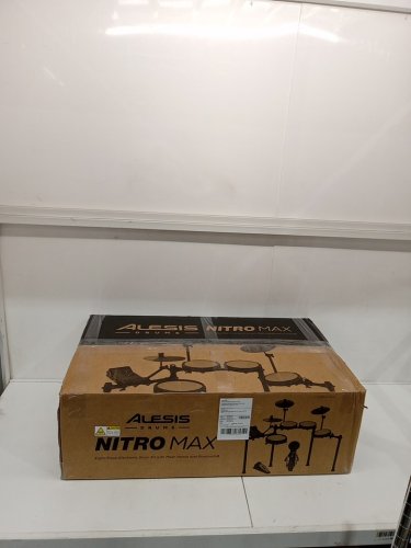 8pc Alesis Nitro MAX Bluetooth Electric Drum Kit with Quiet Mesh Pads - BLACK (MODEL: NITROMAXKITXUS) image 11