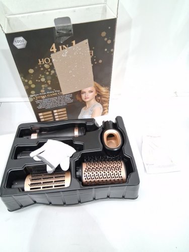 4-IN-1 HOT AIR BRUSH - 125 V 60HZ 1000W - BLACK / ROSE GOLD (MODEL: CT-536) image 2
