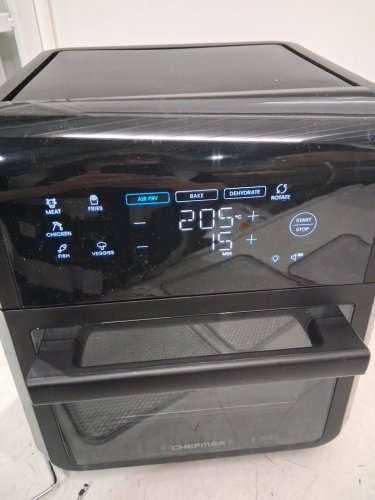 chefman 6-in-1 digital air fryer oven with touchscreen & dishwasher safe accessories - 12qt capacity - black (model: rj38-rdo-v12-ca) image 6