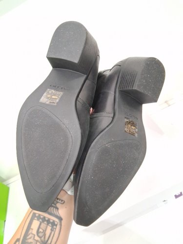 Women’s ALDO  Leather Western Boots - size 8 - black (style: 2008150) image 3