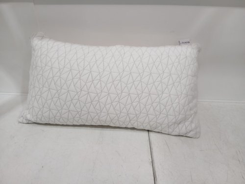 coop adjustable crosscut memory foam & microfiber pillow WITH Ultra-Soft Cover - king - white/grey image 3