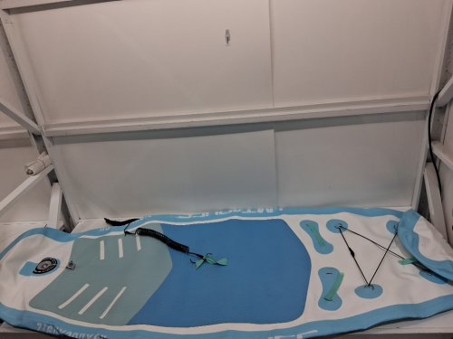 kid's Hmtaolife Non-Slip Comfort Deck Inflatable Stand Up Paddle Board with SUP Paddle Board Accessories  - 7FT 6" - blue image 8
