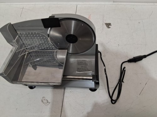 Tokkas Electric Deli Meat/Food Slicer with Removable Stainless-Steel Blades - 7.5’’ Blade - Silver (Model: SL-4383) image 6