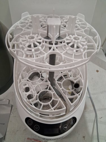 BabyBrezza Bottle Washer Pro 3-in-1 washer/sterilizer/dryer - holds 4 bottles - black/white (model: BRZ0103) image 4