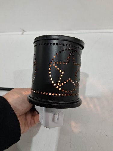 CVHOMEDECO DECORATIVE PLUG-IN LIGHT - WAX WARMER - BLACK image 3