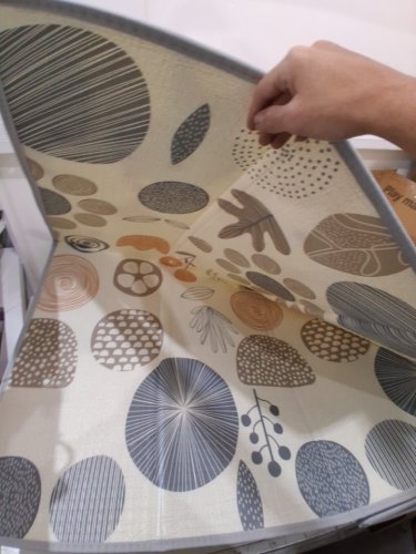 Baby foldable reversible foam playmat - 69" x 58" - beige image 3